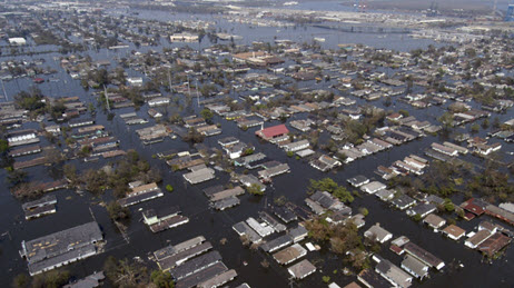 Local community suffering from flood waters