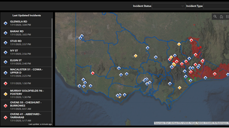 Incidents in Victoria, synced from the EMV feeds.