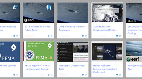 Public app gallery for hurricane response